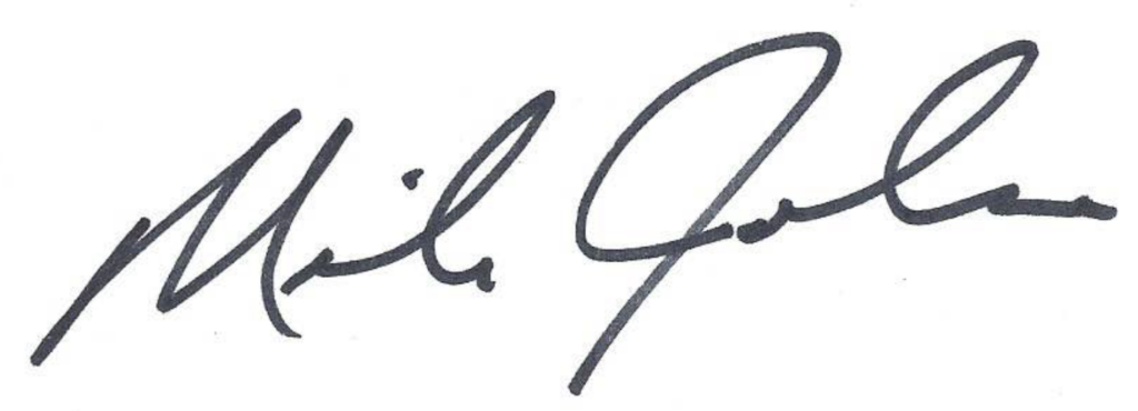 Mike Johanns signature